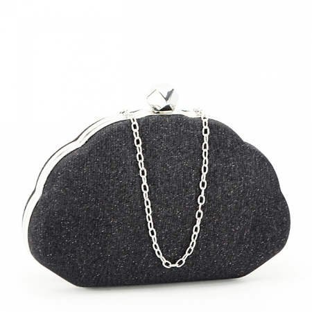 Geanta clutch negru cu sclipici BHY-5041 05 [1]