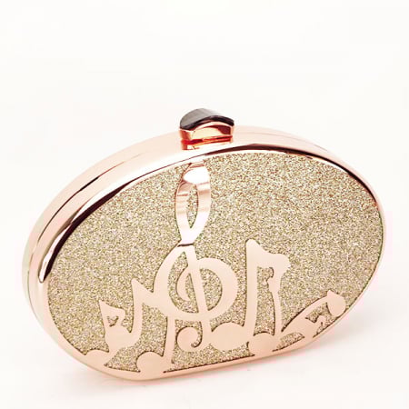 Clutch - Geanta clutch rose gold Elena