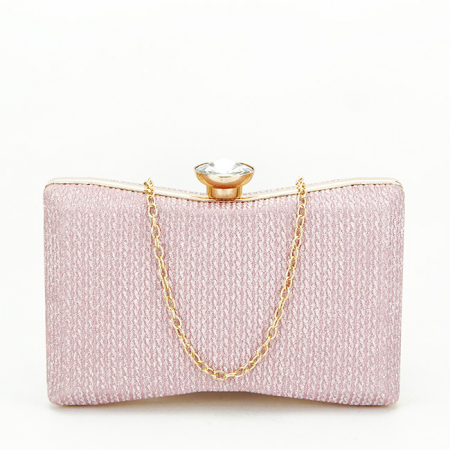 Geanta clutch cu sclipici BJH-22718 05 Roz [1]