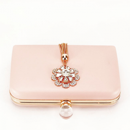 Geanta clutch cu brosa LK5669 05 Roz [5]