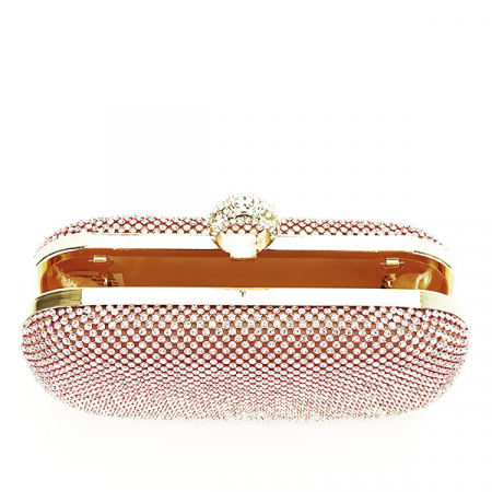 Geanta clutch roz cu pietricele L-1061 05 [6]