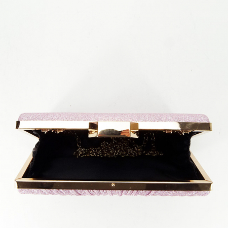 Geanta clutch roz cu sclipici BJH-22706 05 [6]