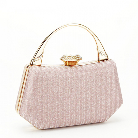 Geanta clutch cu sclipici, 55461 06, 11x20x4cm, Auriu rose [2]