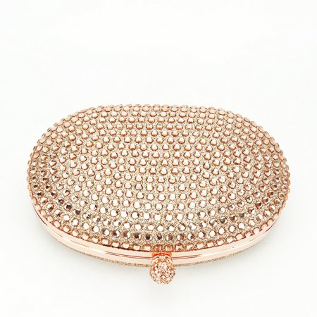 Geanta clutch cu cristale V-190BB 05 Auriu rose [5]
