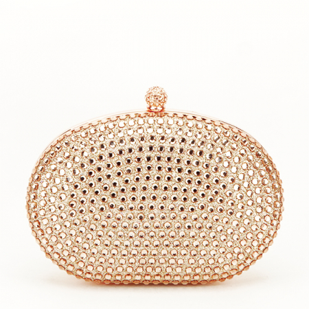 Geanta clutch cu cristale V-190BB 05 Auriu rose [2]