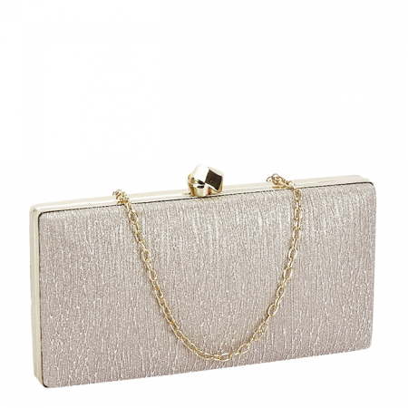 Accesorii - Geanta clutch sampanie cu sclipici BYH-809 06