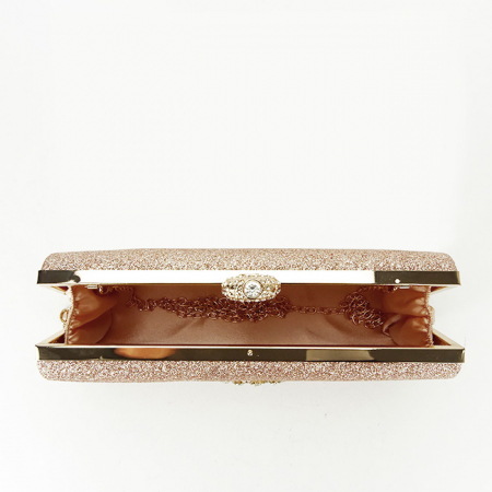 Geanta clutch sampaniu cu brosa BYH-8815 05 [6]