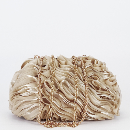 Geanta clutch taupe cu model 3D BMN-1241 06 [3]