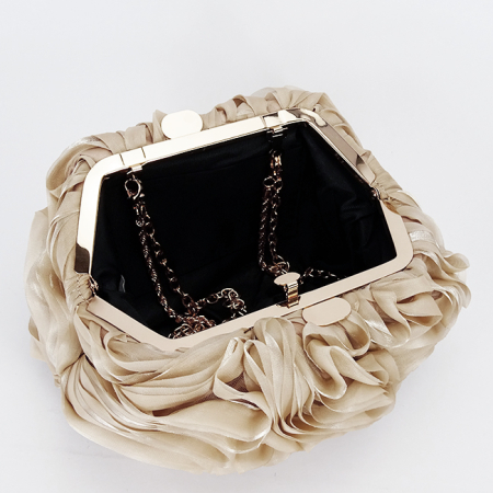 Geanta clutch taupe cu model 3D BMN-1241 06 [6]