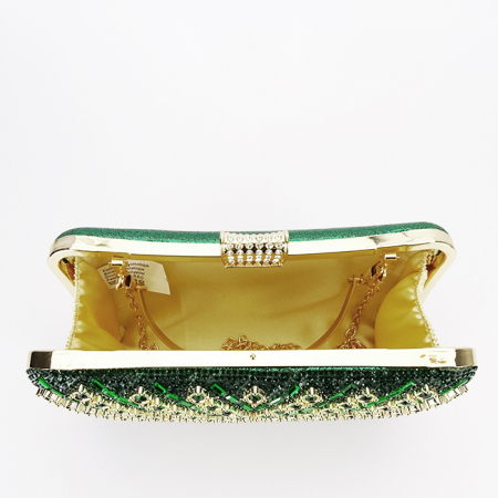 Geanta clutch verde cu model 3d BYH-87900 06 [7]