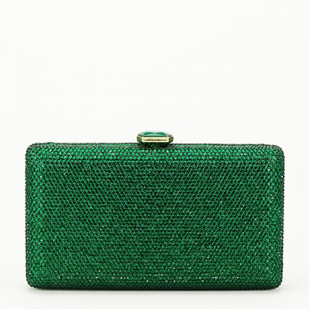 Geanta clutch verde cu pietricele BJH-715 06 [3]