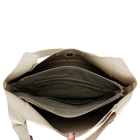 Geanta crem David Jones Paris de talie mare CM8456 M13 [7]