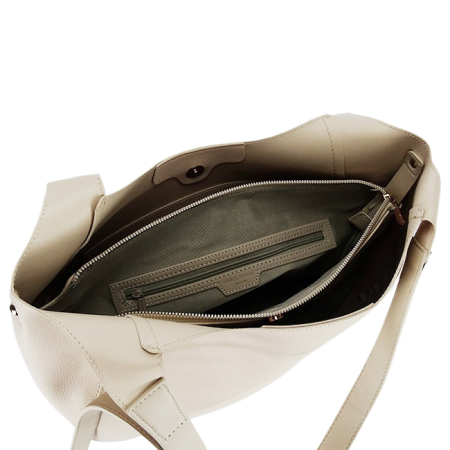 Geanta crem David Jones Paris de talie mare CM8456 M13 [8]