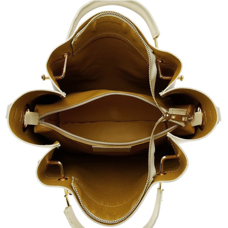 Geanta crem din piele naturala Ariana 123 [7]