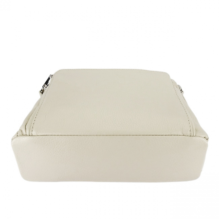 Geanta crem din piele naturala Camelia 124 [4]