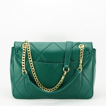 Geanta medie cu model DTL3208-1 16 Verde smarald [4]
