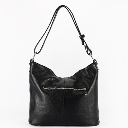 Geanta dama neagra din piele naturala 8913 131 [5]