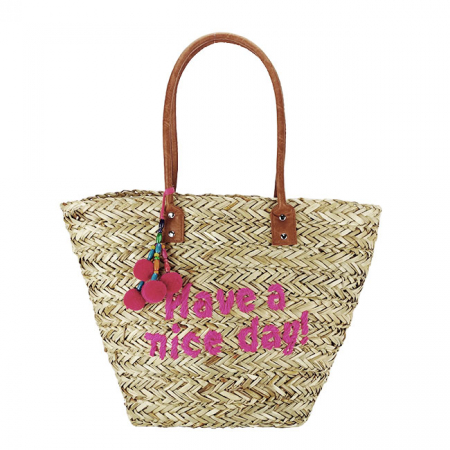 Genti de plaja - Geanta de plaja handmade din paie naturale GP-CZ11901115 Bej