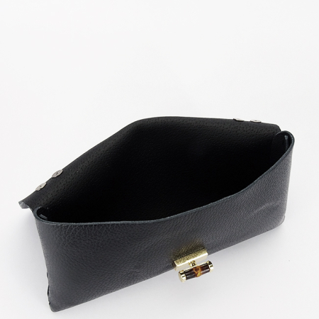 Geanta de tip plic neagra din piele naturala 2066 132 [7]