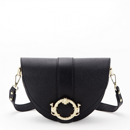 Clutch - Geanta din piele naturala 7092 121 Negru