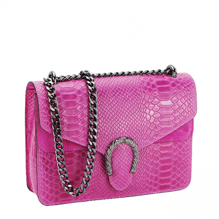 Noutati - Geanta din piele naturala fucsia 1524 123