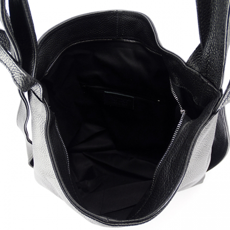 Geanta din piele naturala 2 in 1 negru 8919 132 [7]
