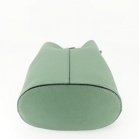 Geanta tip sac din piele naturala 8951 122 Verde menta [6]