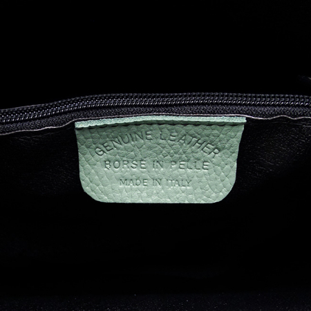 Geanta tip sac din piele naturala 8951 122 Verde menta [9]
