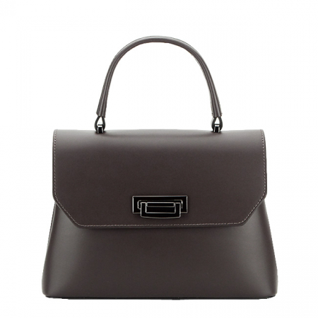 Posete - Geanta din piele naturala Alicia 123 Maro inchis