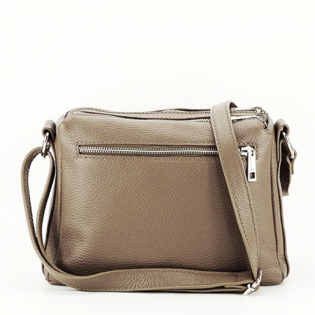 Geanta taupe din piele naturala Camelia 123 [2]