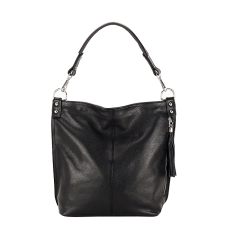 Genti piele - Geanta din piele naturala neagra Suzana 123