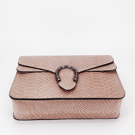 Geanta din piele naturala rose nude 1524 123 [4]
