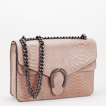 Genti mici - Geanta din piele naturala rose nude 1524 123