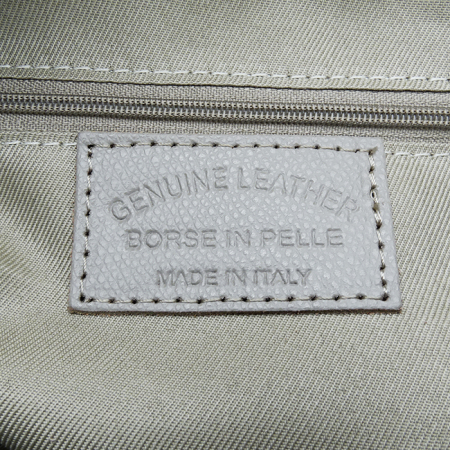 Geanta din piele naturala taupe deschis 1590 123 [8]
