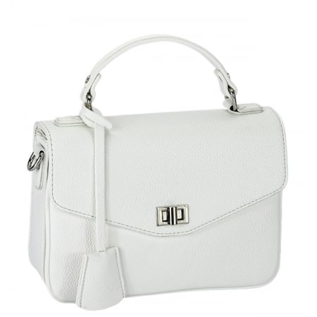Accesorii - Geanta eleganta alba F6979 M9