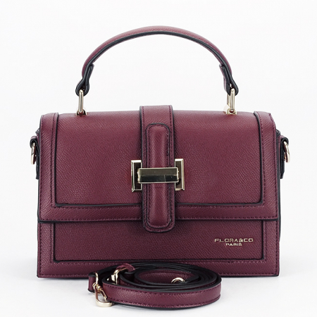 Geanta eleganta bordo F3680 14 [5]