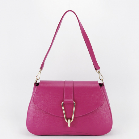 Noutati - Geanta fucsia din piele naturala 1755 125