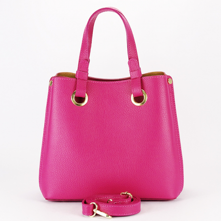 Geanta fucsia medie din piele naturala 8916 129 [3]