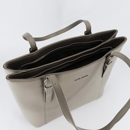 Geanta gri deschis David Jones Paris de talie mare CM7674 M13 [8]