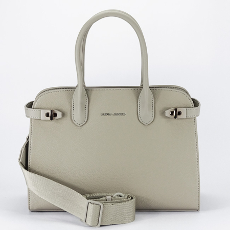 Noutati - Geanta gri deschis de dama David Jones CM8339 17