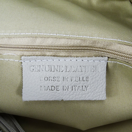 Geanta gri deschis de talie mare din piele naturala 8920 123 [8]