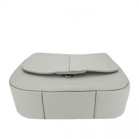 Geanta gri deschis din piele naturala 8960 123 [6]