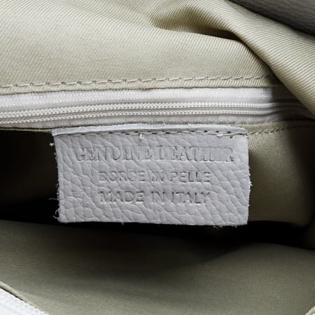 Geanta gri deschis din piele naturala 8963 124 [6]