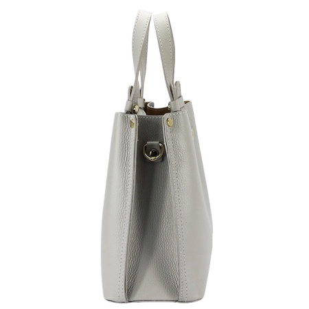 Geanta gri deschis medie din piele naturala 8916 129 [3]