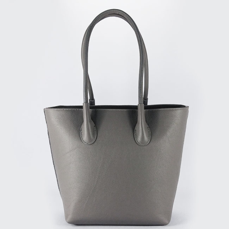 Accesorii - Geanta gri inchis din piele naturala 8966 123