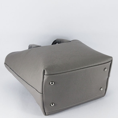 Geanta gri inchis din piele naturala 8966 123 [3]