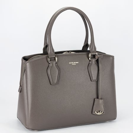 Posete - Geanta gri inchis mare David Jones CM7252-2 16