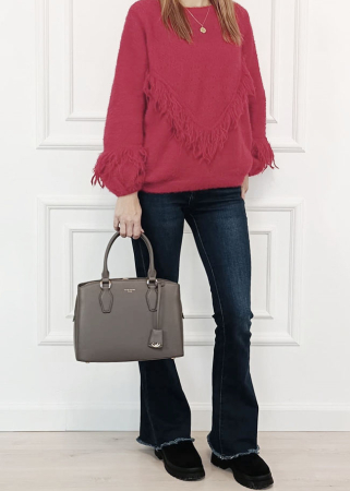 Geanta gri inchis mare David Jones CM7252-2 16 [1]