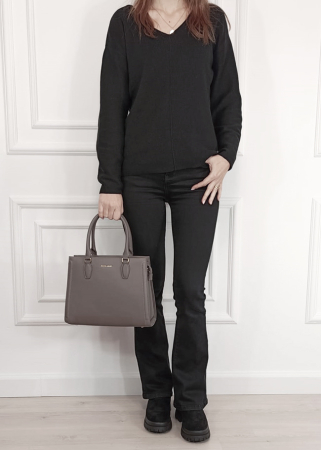 Geanta gri inchis mare David Jones CM7651 16 [1]