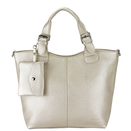 Noutati - Geanta ivory metalizat Flora&Co Paris F7143 12